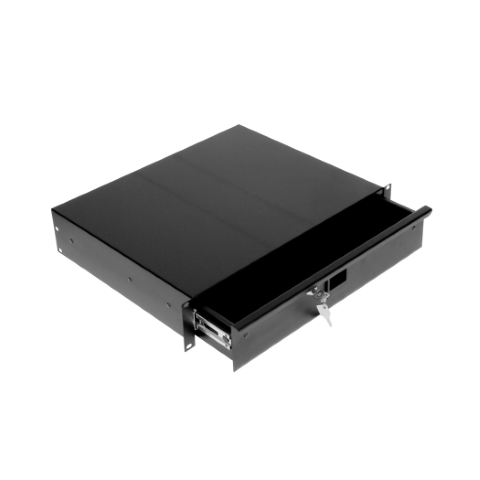 Cajon acero con llave 4U fondo 450mm